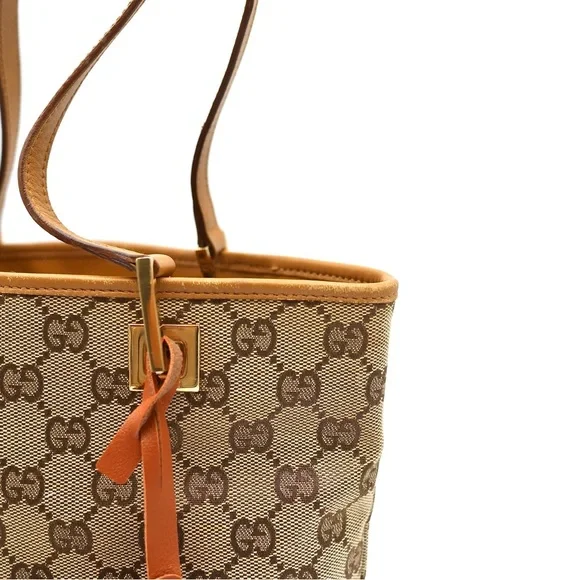 🍓GUCCI Canvas Shoulder Bag - Picture 12 of 14